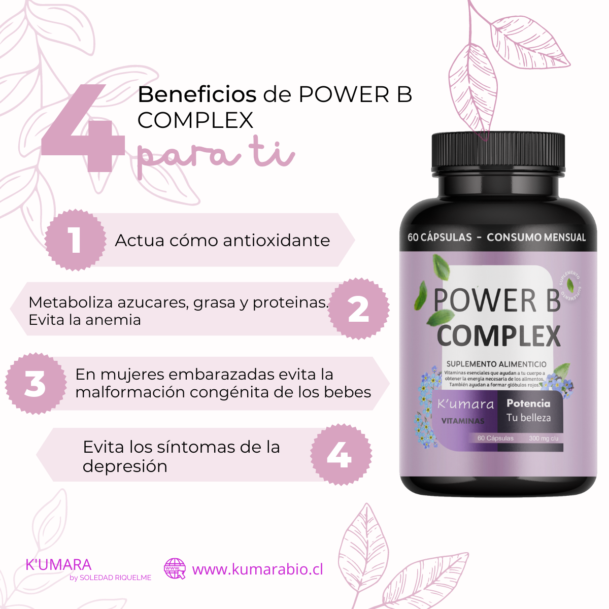 Vitaminas+25 Power B Complex