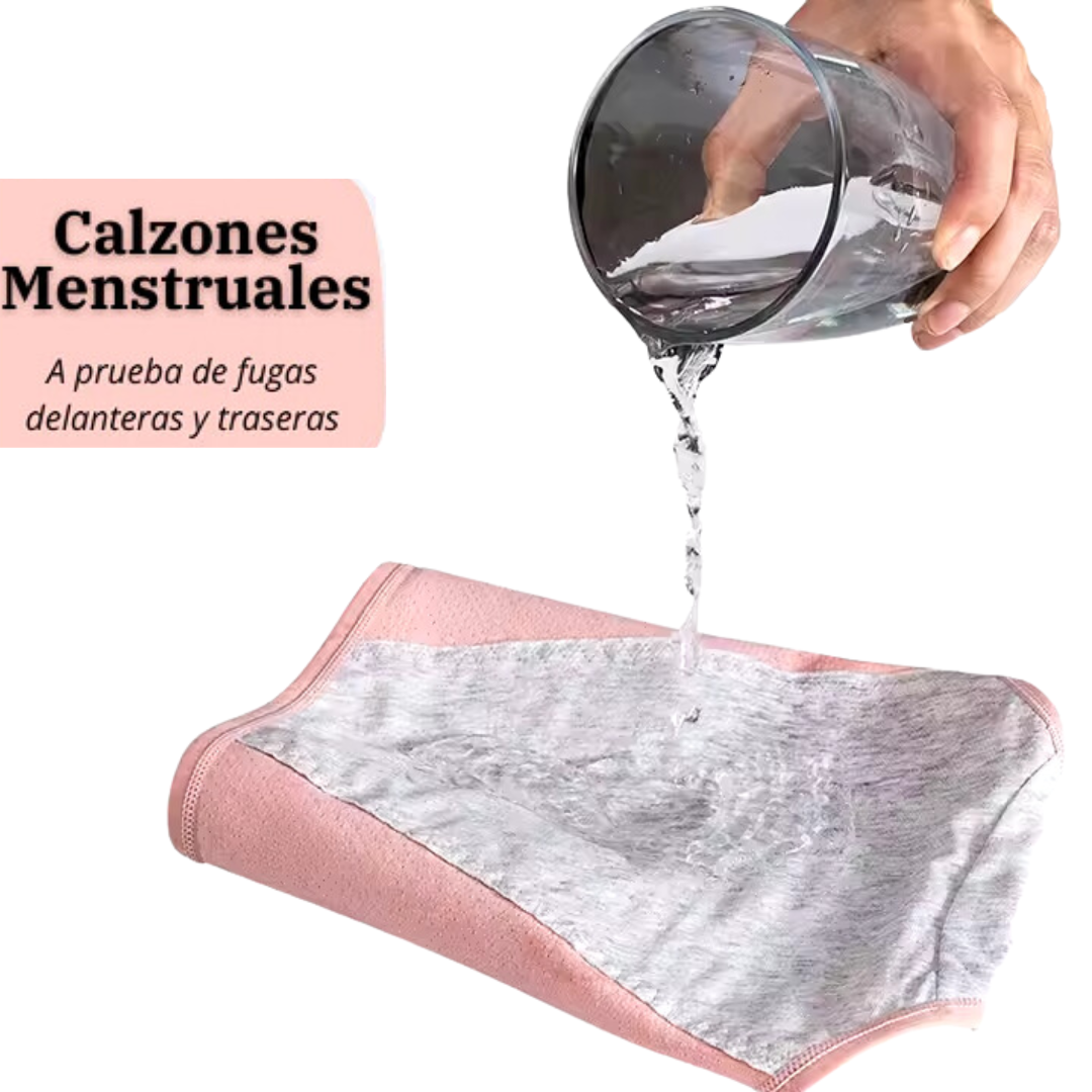 🌸 Calzón Menstrual de Algodón AntiFugas