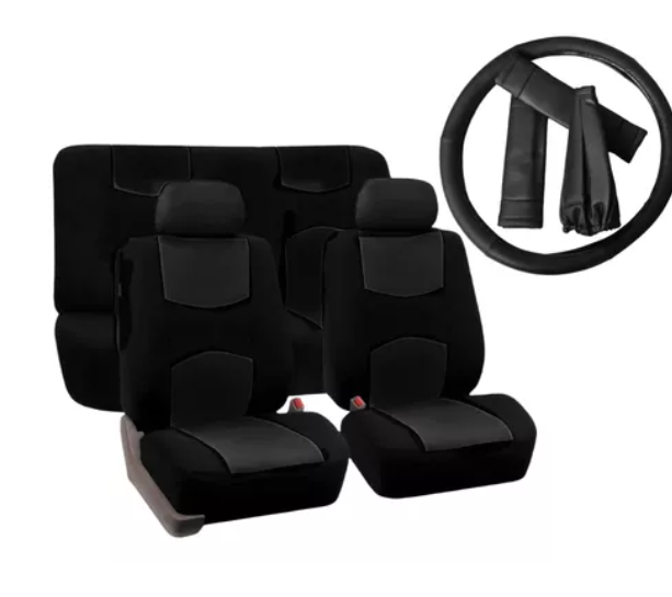 SET CUBRE ASIENTO ECO CUERO + ACCESORIOS