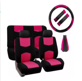 SET CUBRE ASIENTO ECO CUERO + ACCESORIOS