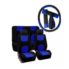 SET CUBRE ASIENTO ECO CUERO + ACCESORIOS
