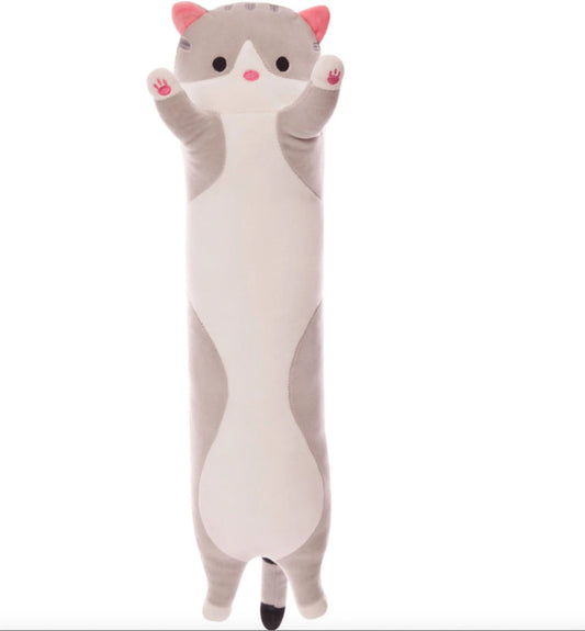 Peluche Almohada Alargado De Gato