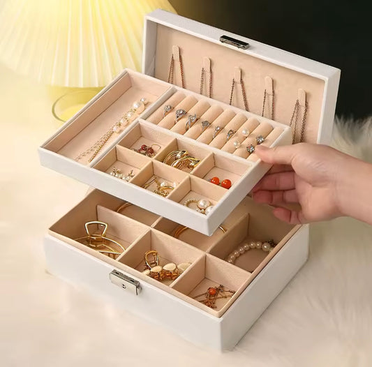 💍Caja Joyero Organizadora  Doble Capa
