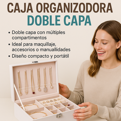 💍Caja Joyero Organizadora  Doble Capa