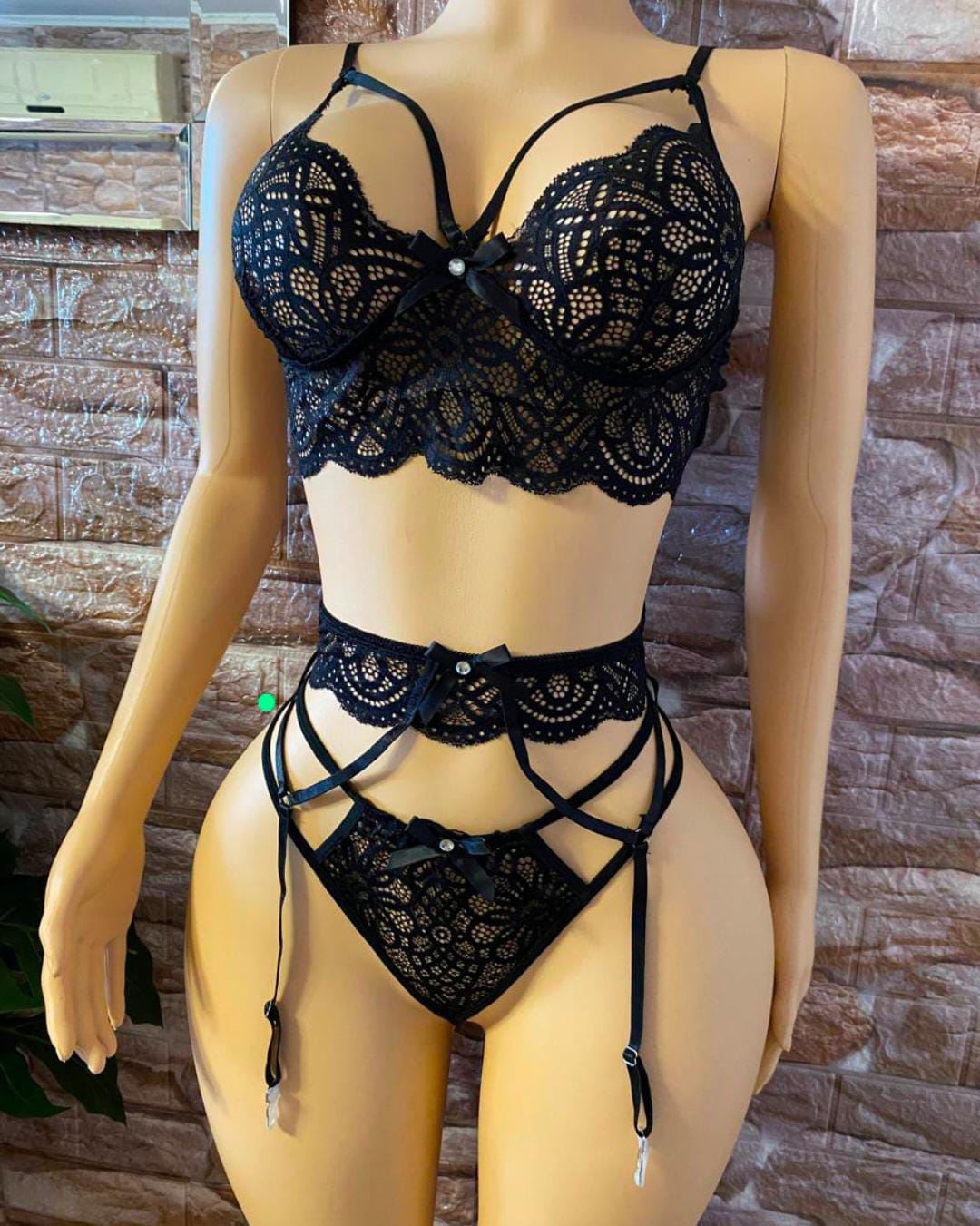 ⚡Conjunto encaje ligero💋